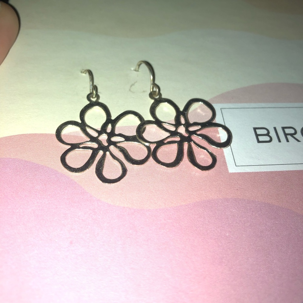 Silver earrings